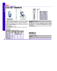 Thumbnail of document Data Sheet - 1211 / 1212 Slack Tube Manometers